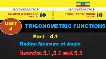 New Curriculum Grade 10 mathematics Tutorial unit 4 part 1/ TRIGONOMETRIC FUNCTIONS