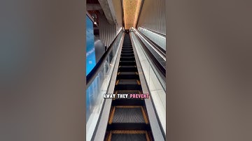The Real Reason Escalators Have Brushes || #escalator #safety #facts #shorts