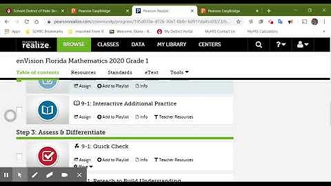 How to assign lessons in Pearson/Realize