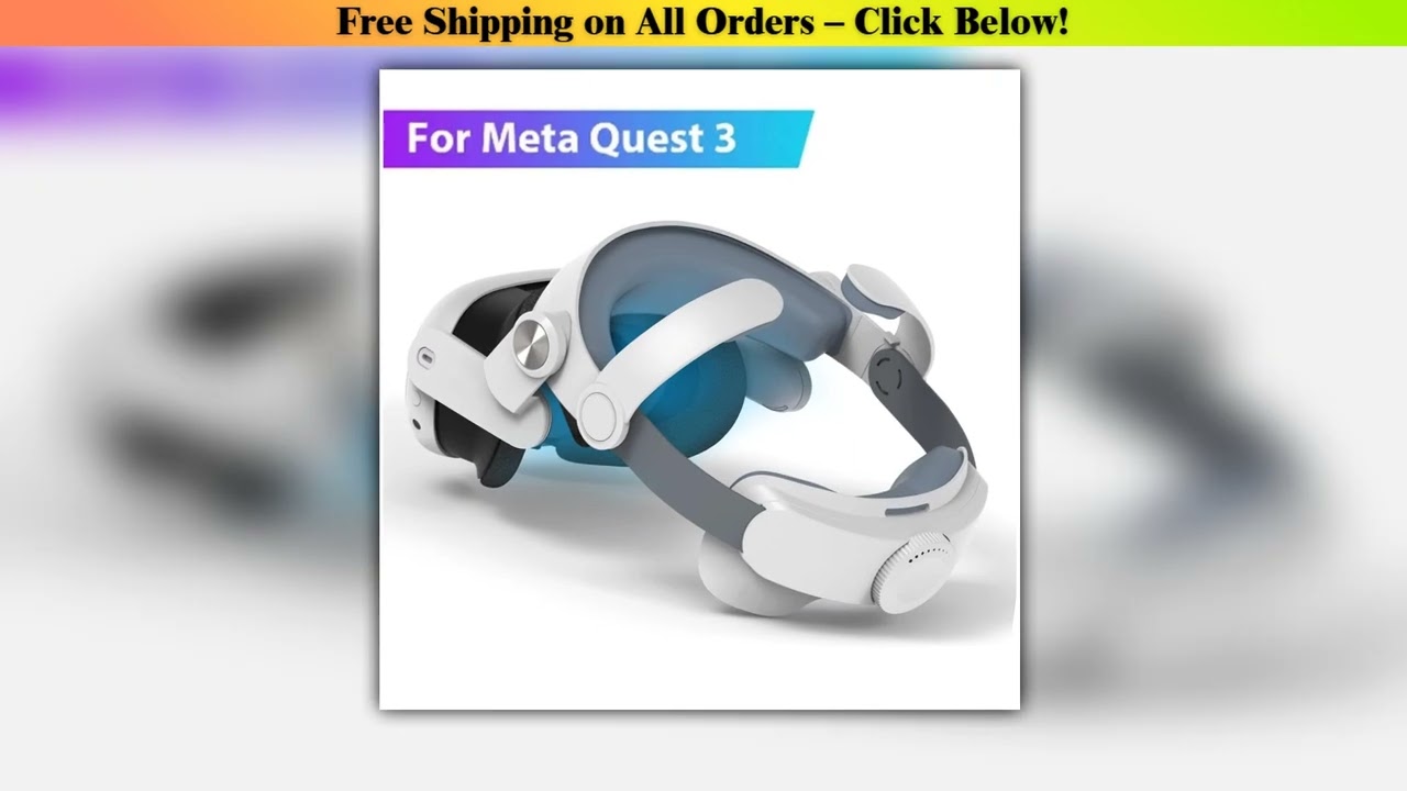 Replaceable Elite Strap for Meta Quest 3 VR Headset Improve Comfort Adjustable Head Strap for Meta