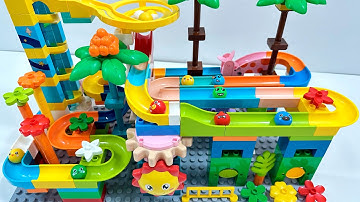 LEGO Duplo Marble Run ASMR ☆ Colorful Tracks & So Much FUN!