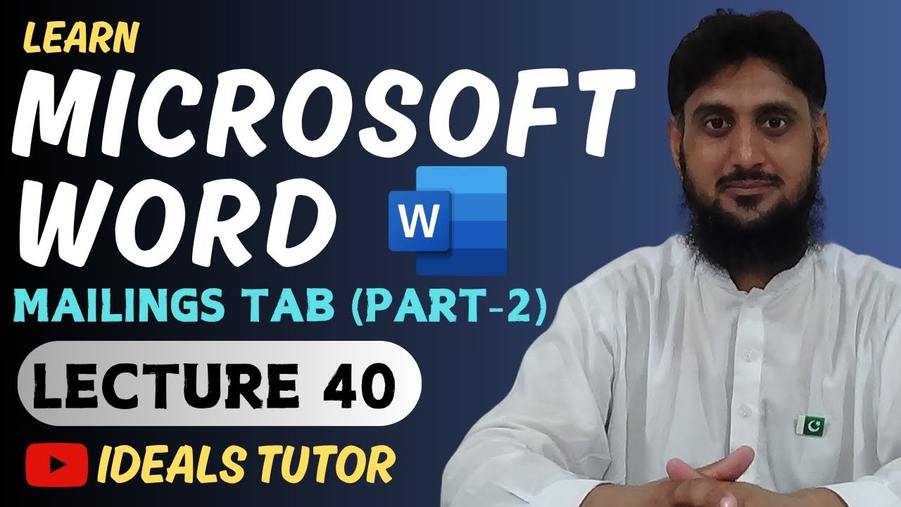 How To Create Labels in MS Word 2025 | Lecture # 40 | Mailings Tab (Part 02) | MS Word in Urdu/Hindi