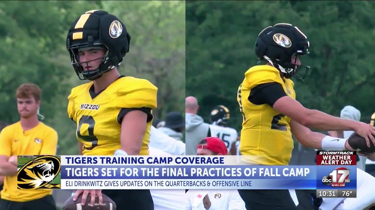 Mizzou football set for final practices of fall camp, as the page turns to game one