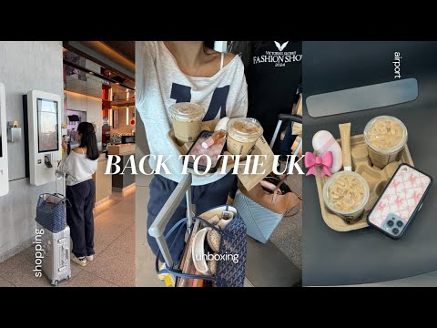 MY TRIP BACK TO THE UK After 1 Month Airport Shopping Cooking Unboxing Etc 