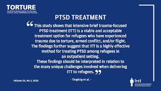 Torture Journal Ptsd Treatment