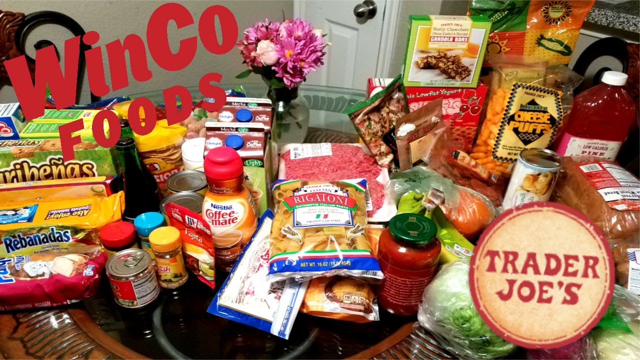 TRADER JOE'S & WINCO FOOD HAUL! [$120] & |Vlog #15| - YouTube