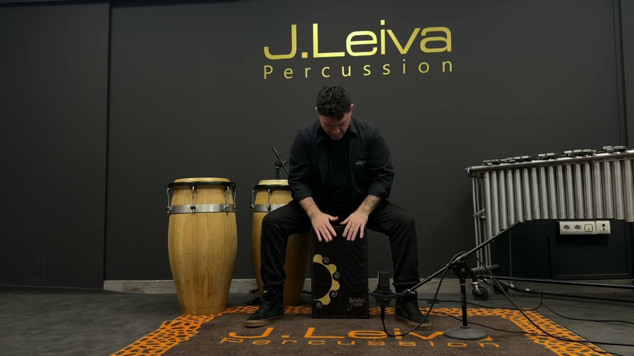 Cajón Flamenco Zoco 2.0 Black on Black – Cajones Leiva Percussion