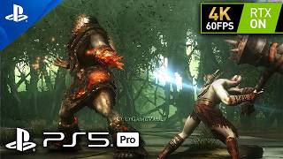 GOD OF WAR 2 Ray Tracing Realistic ULTRA Graphics 4K 60FPS HDR | Barbarian King Boss Fight | Part 18