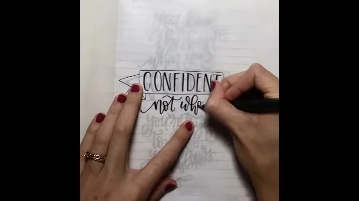 Confident - watch me letter