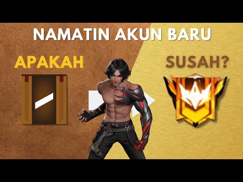NAMATIN Akun Baru FF ke RANK MASTER KUNING - YouTube