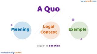 A Quo Meaning Legal Context & Example Legal Terms Simplified @LawMint