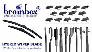 HIGH QUALITY Brainbox Hybrid Wiper Mobil Toyota C-HR Wiper Blade Windshield