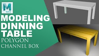 Modeling a Dinning Table in Maya