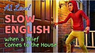 When a Thief Comes to the House  English Listening Practice for Beginners A1 Level