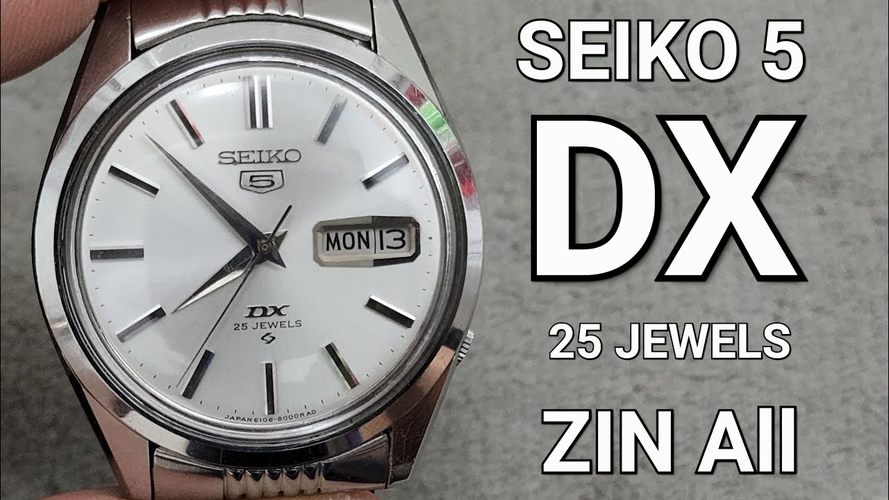 SEIKO 5 DX 25 JEWELS: CẬN NOSSS ZIN All CỰC ĐẸP - YouTube