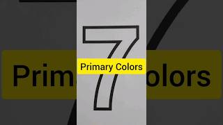 Make your kid learn primary colors with number '7'