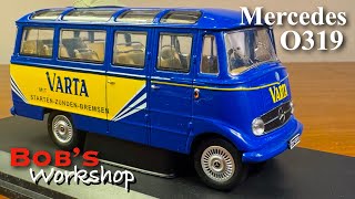 SCHUCO 1/43 Scale Mercedes O319 Varta Van Bus Review Minichamps Herpa Premium Classixx Lionel IXO