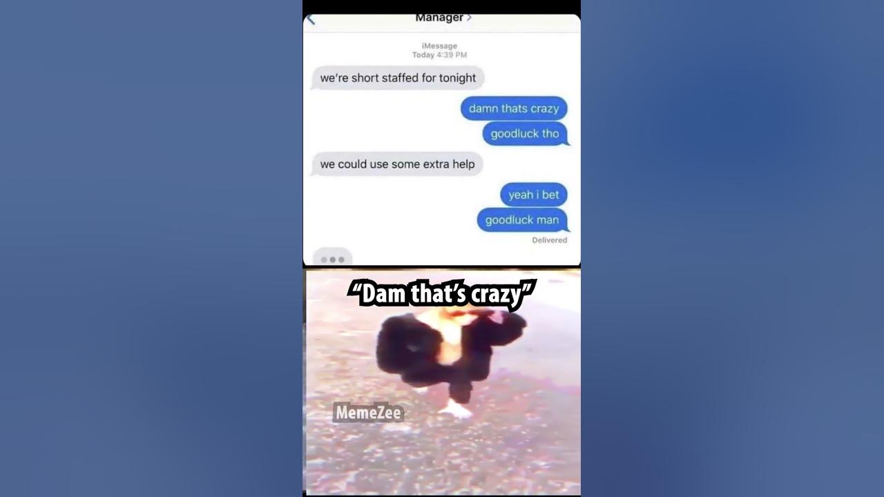 "damn thats crazy"