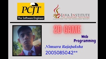 2D Game For Java Institute