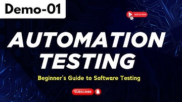 Selenium Automation Demo 01 | Automation Testing | Beginner