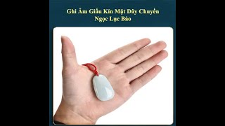 Máy ghi âm siêu nhỏ nguỵ trang mặt dây chuyền ngọc lục bảo nhỏ gọn không thể phát hiện | Máy Ghi Âm