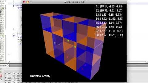 My jMonkeyEngine project - BouncingBalls