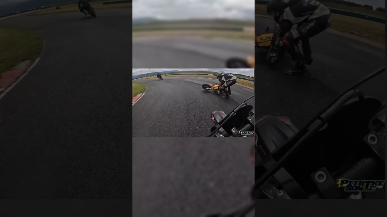 Гонки в дождливую погоду на острове Мэн 🇮🇲 #pitbikeracing #pitbike #supermoto #motorcycle #minibike