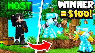 BUILD THE *BEST* SKYBLOCK ISLAND, WIN $100! | Minecraft Skyblock | Complex Gaming