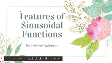 Pre-Calculus Project #1 - Features of Sinusoidal Functions