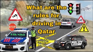 What is the fine for crossing red lights in Qatar?