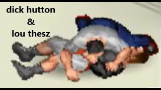 lou thesz sparring with dick hutton in the gym