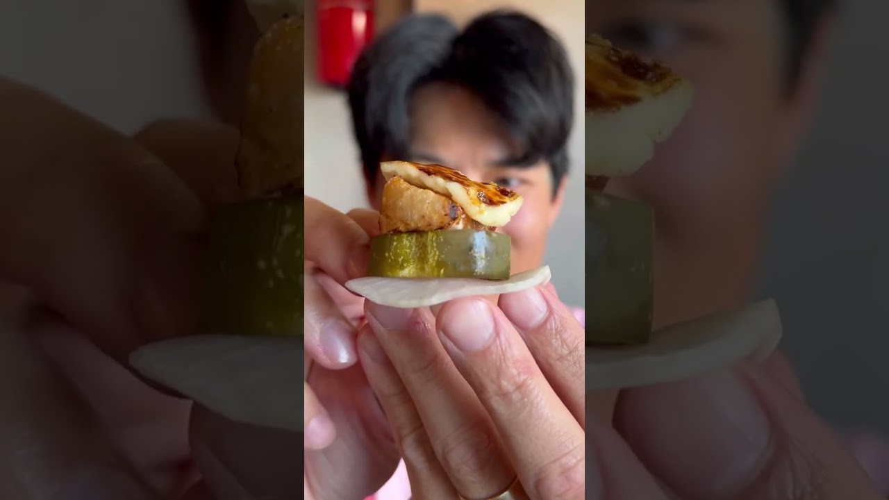 Wet Aged Pork Belly with Grilled Cheese at Sookdal in Los Angeles, CA