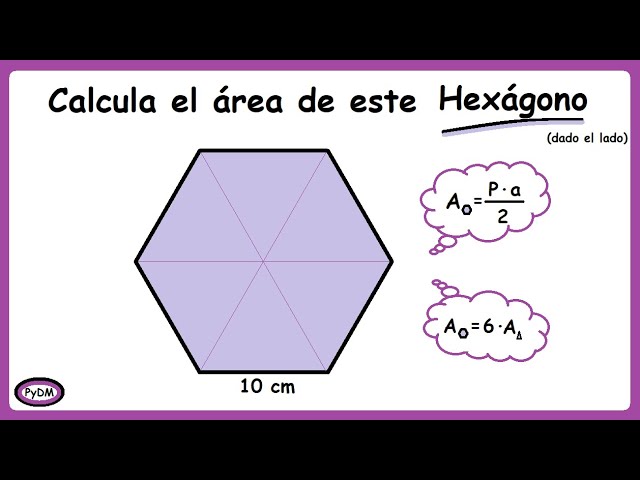 Cuál es el área del hexágono