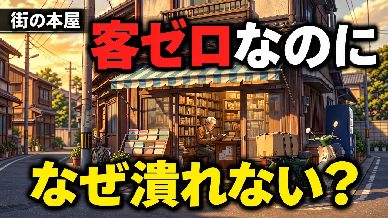 客ゼロでも黒字？潰れそうな「街の本屋」が何十年も生き残る本当の理由