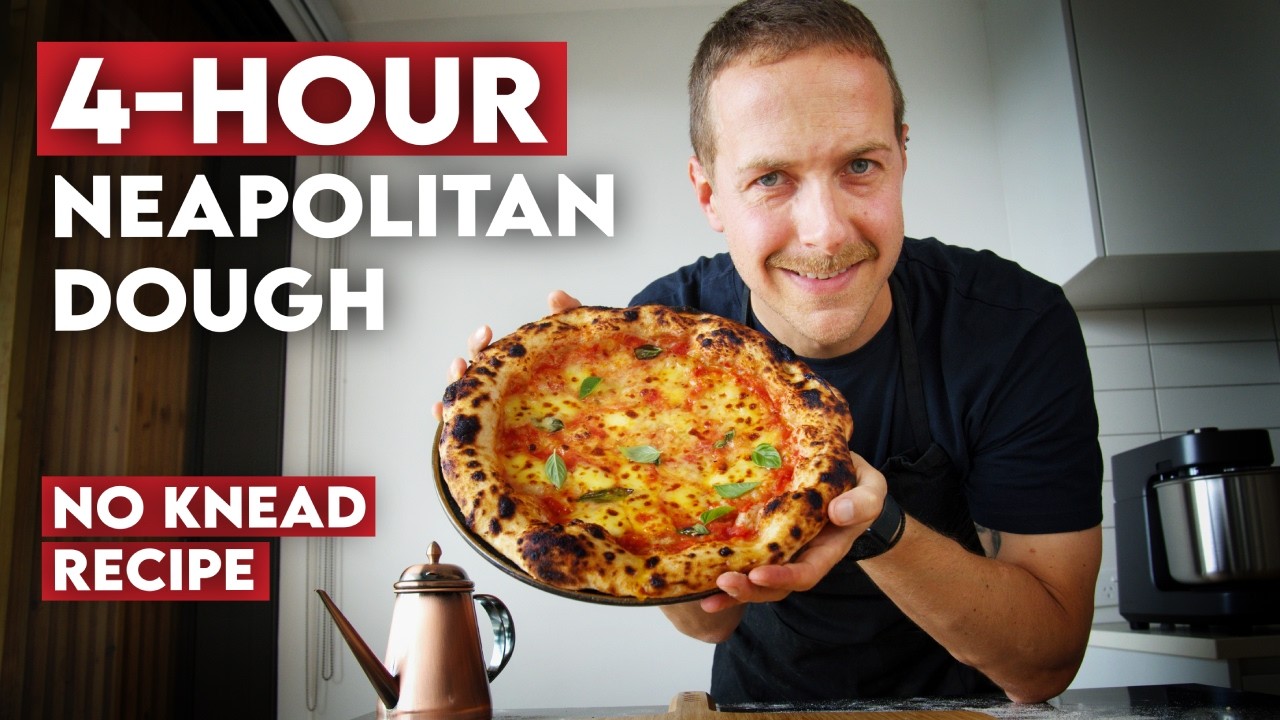 Easy Neapolitan Pizza Dough! (No Knead Recipe)