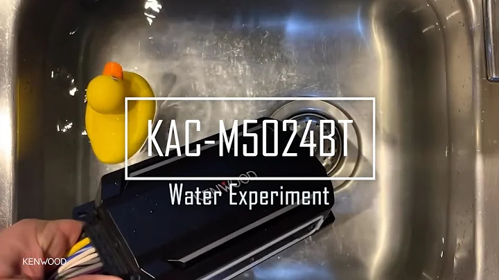 KENWOOD KAC-M5024BT Marine/Motorsports Amplifier Water Experiment