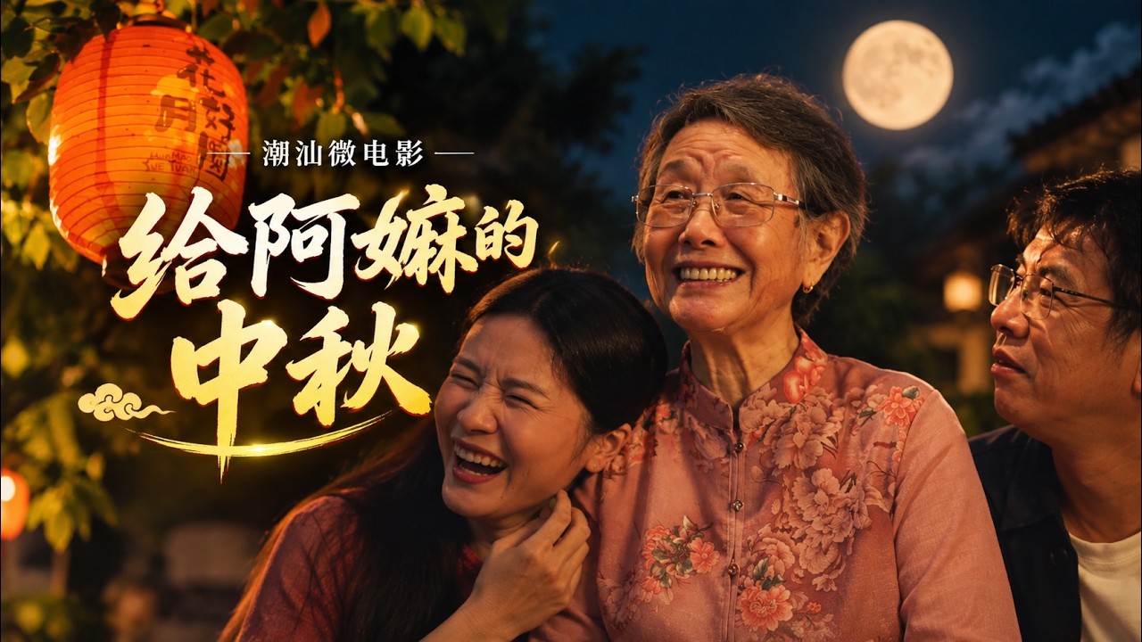 潮汕微电影《给阿嫲的中秋》｜中秋最深的牵挂，是那个一直等你回家的阿嫲