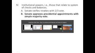 AP Gov - Mr. Rob - Structure and Power of Congress