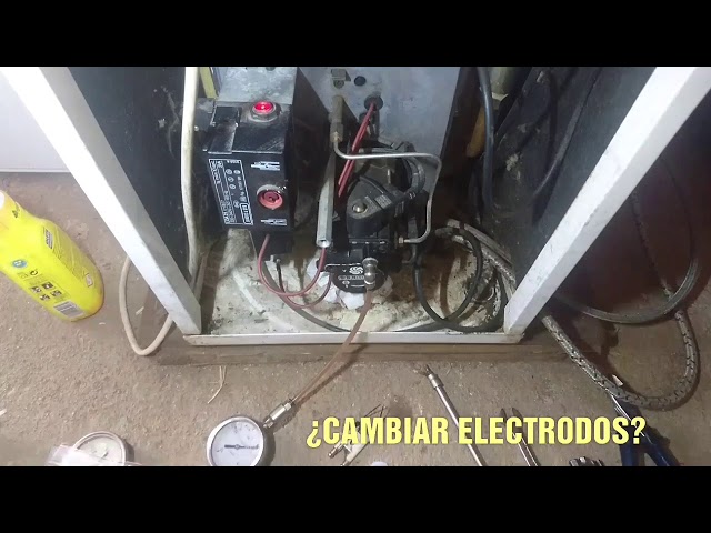Cuando sustituir unos electrodos en una reparación de un quemador de gasoil