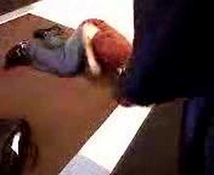 Tim kuhn gets kicked... HARD
