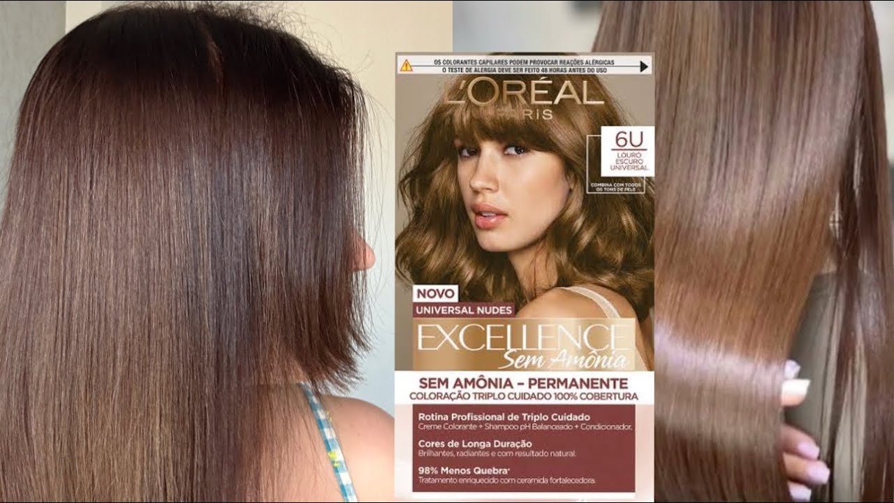 Pintando o cabelo em casa de LOURO ESCURO universal 6U da L'Oréal Desbotou e tive que RETOCAR 🥲