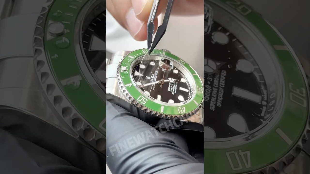 Full protection for the Rolex Hulk – watch film installation with every detail.