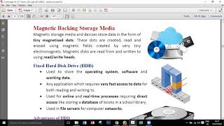 ICT Chapter 3 Storage Devices and Media