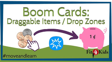 How to Use Draggable Items and Drop Zones in Boom Cards - Teacher Tutorial