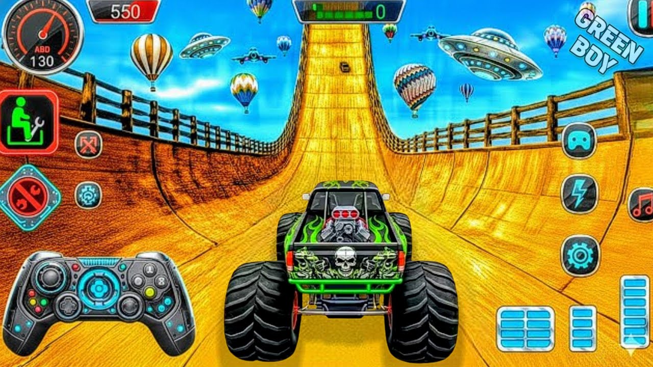 Monster Truck Mega Ramp Stand Game: Best Car Stand Game For Android Part 1 2025 