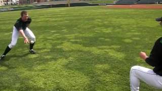 Dayton Dragons Pregame Conditioning...Justin Walker