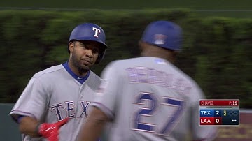 TEX@LAA: Andrus homers to left-center field