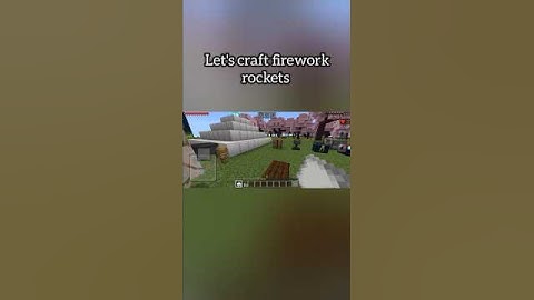 How to craft firework rockets in Minecraft ? #minecraft #craftings #rockets