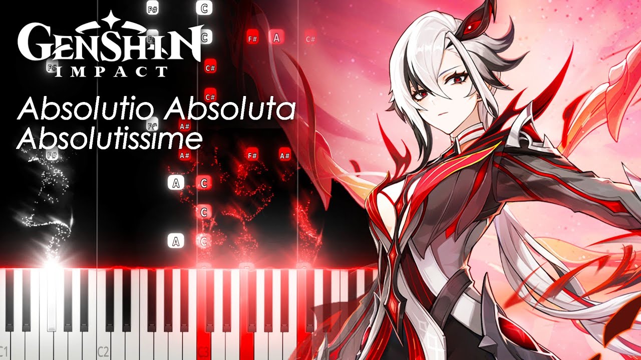 Absolutio Absoluta Absolutissime 「The Knave Boss Theme Phase 2」 Genshin Impact Piano Tutorial