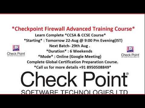 Checkpoint R80.40 -CLASS - New Batch || NetworKHelp
